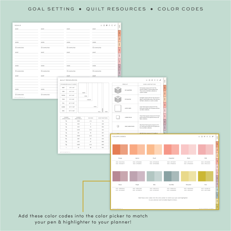 2025 Digital Quiltessential Planner - Image 7